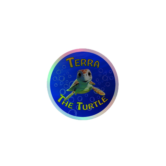 Terra The Turtle Holographic Stickers