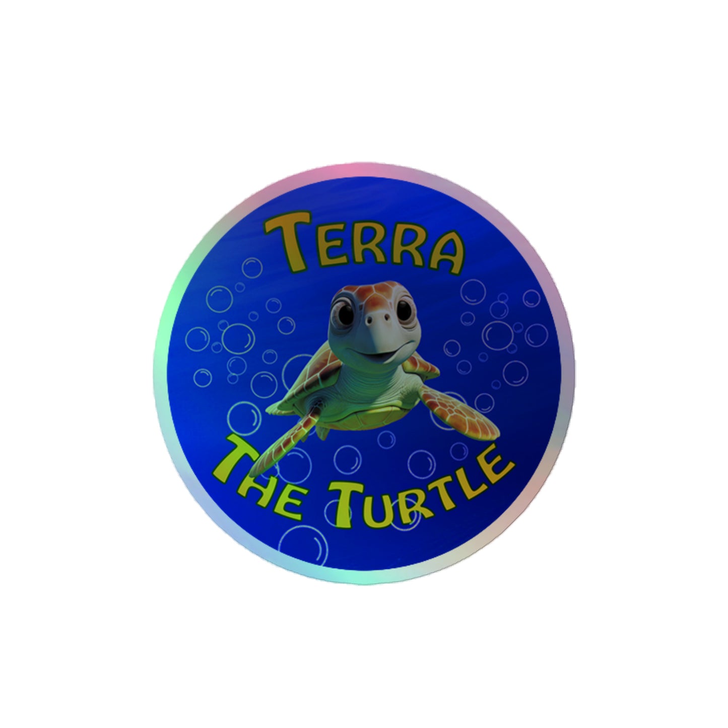 Terra The Turtle Holographic Stickers