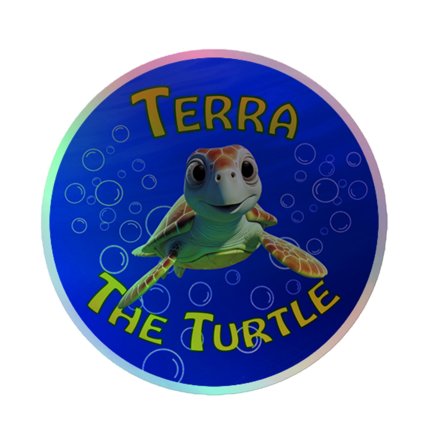 Terra The Turtle Holographic Stickers