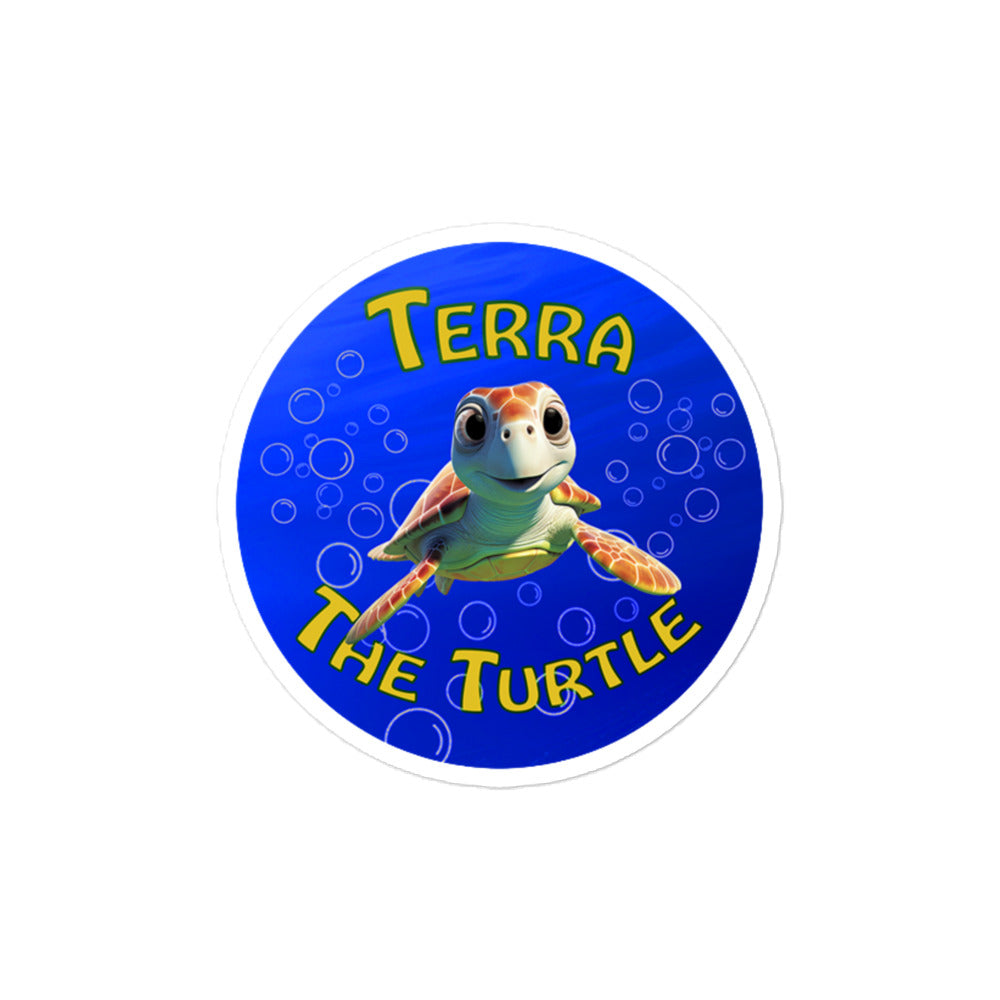 Terra The Turtle Logo Sticker