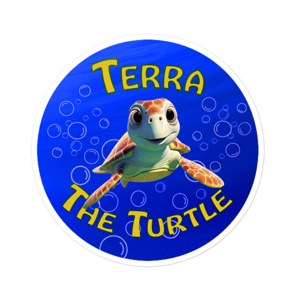 Terra The Turtle Logo Sticker